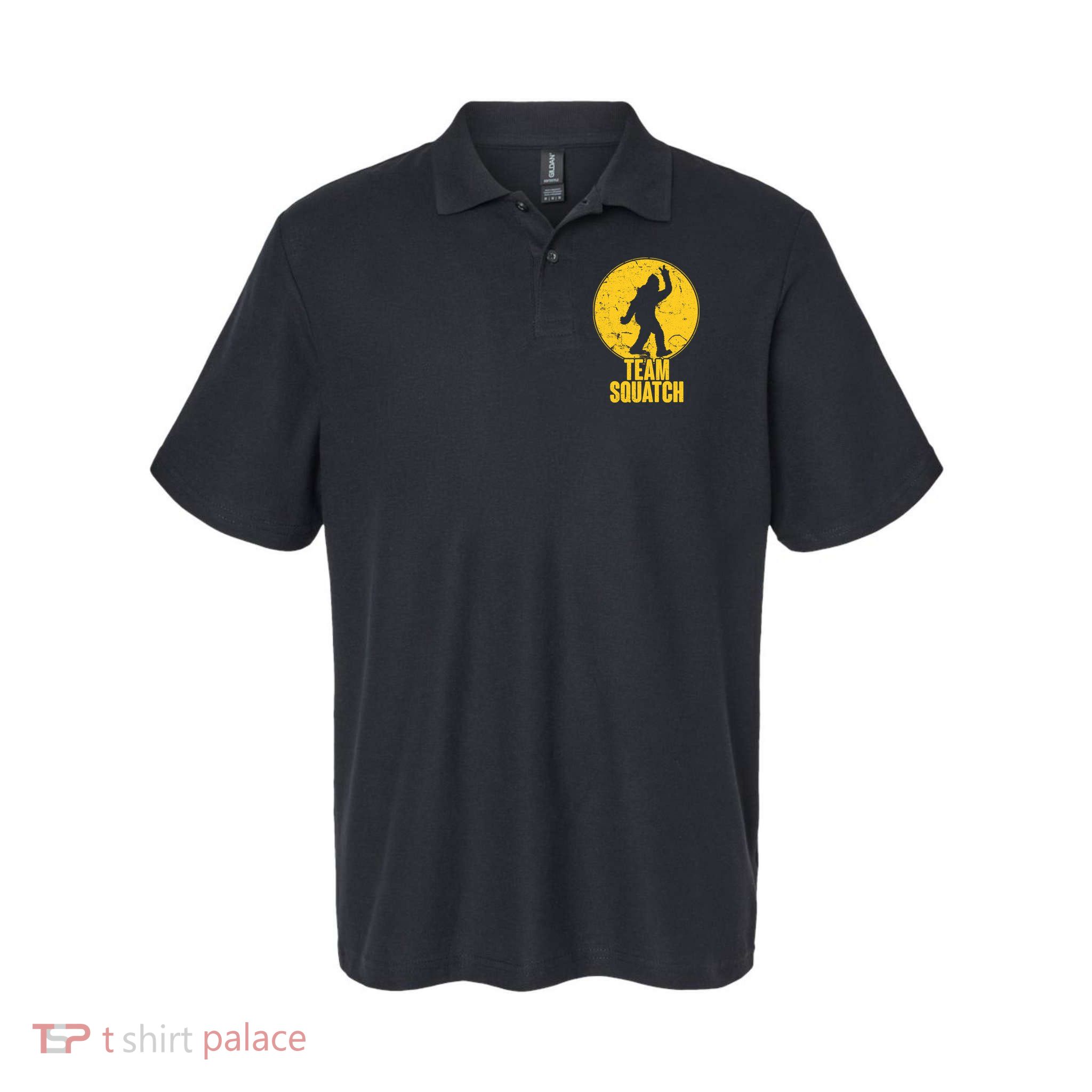 Team Squatch Bigfoot Sasquatch Polo