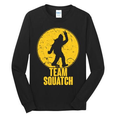 Team Squatch Bigfoot Sasquatch Tall Long Sleeve T-Shirt