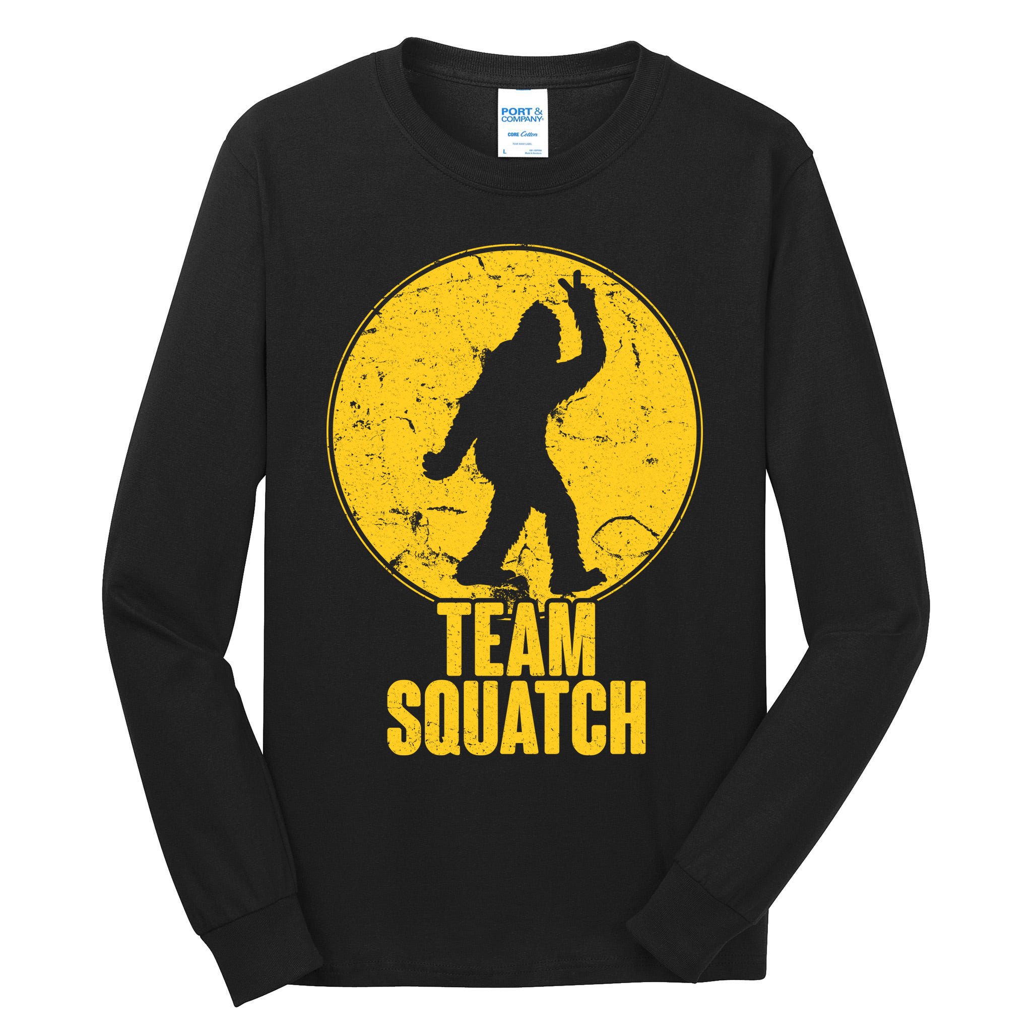 Team Squatch Bigfoot Sasquatch Tall Long Sleeve T-Shirt