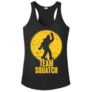 Team Squatch Bigfoot Sasquatch Ladies PosiCharge Competitor Racerback Tank