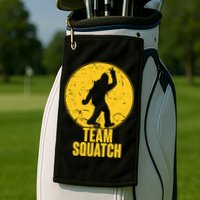 Team Squatch Bigfoot Sasquatch Golf Towel