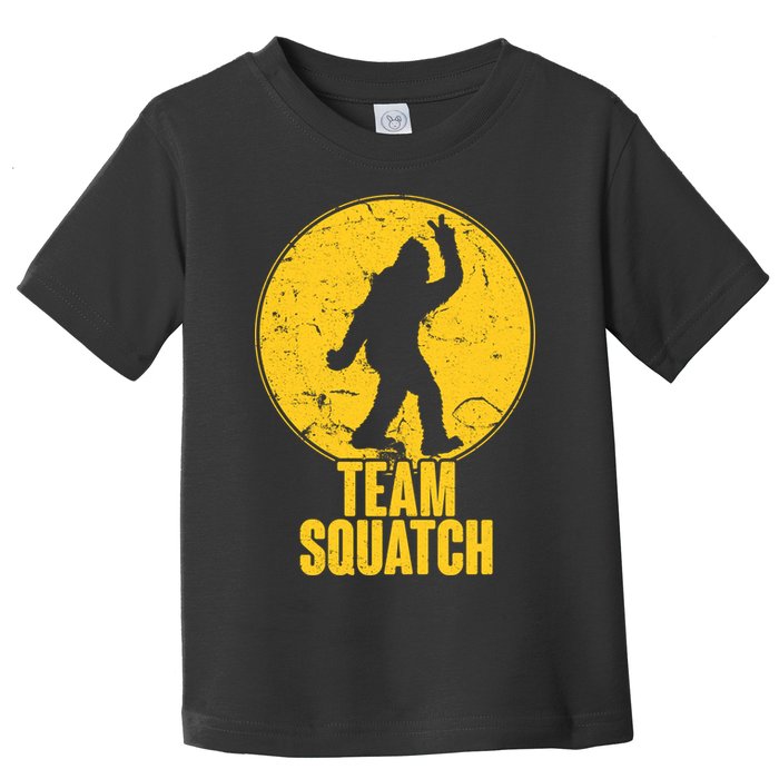 Team Squatch Bigfoot Sasquatch Toddler T-Shirt