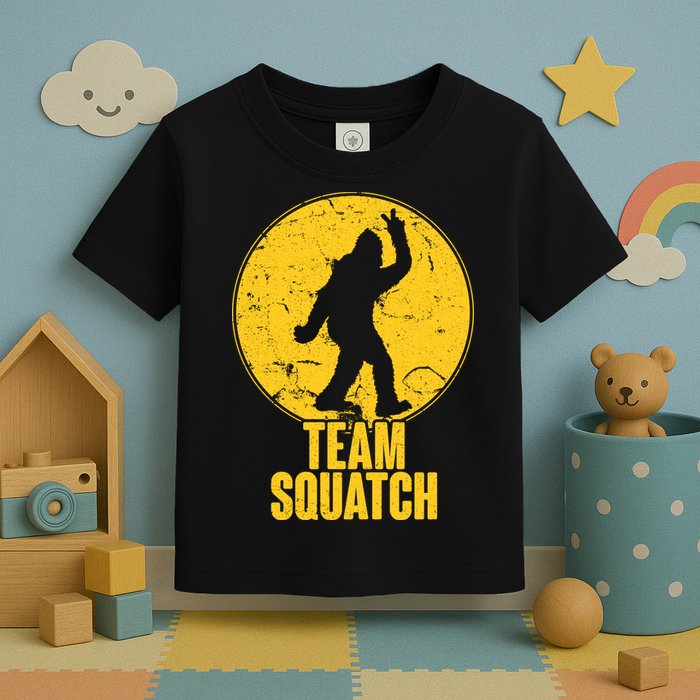 Team Squatch Bigfoot Sasquatch Toddler T-Shirt