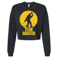 Team Squatch Bigfoot Sasquatch Cropped Pullover Crew