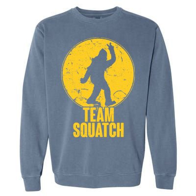 Team Squatch Bigfoot Sasquatch Garment-Dyed Sweatshirt