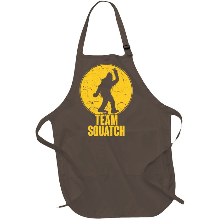 Team Squatch Bigfoot Sasquatch Full-Length Apron With Pockets