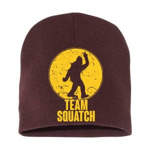 Team Squatch Bigfoot Sasquatch Short Acrylic Beanie