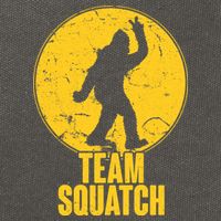 Team Squatch Bigfoot Sasquatch Cotton Canvas Backpack