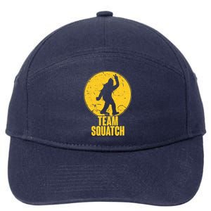 Team Squatch Bigfoot Sasquatch 7-Panel Snapback Hat