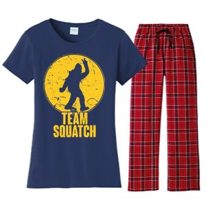 Team Squatch Bigfoot Sasquatch Women's Flannel Pajama Set