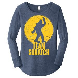 Team Squatch Bigfoot Sasquatch Women's Perfect Tri Tunic Long Sleeve Shirt