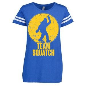 Team Squatch Bigfoot Sasquatch Enza Ladies Jersey Football T-Shirt