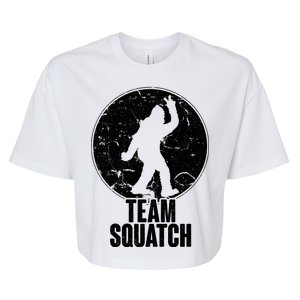 Team Squatch Bigfoot Sasquatch Bella+Canvas Jersey Crop Tee