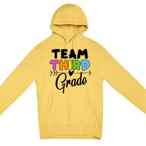 Team Third Grade Arrow Heart Premium Pullover Hoodie