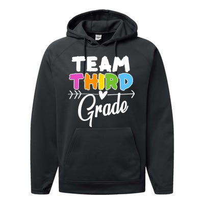 Team Third Grade Arrow Heart Performance Fleece Hoodie