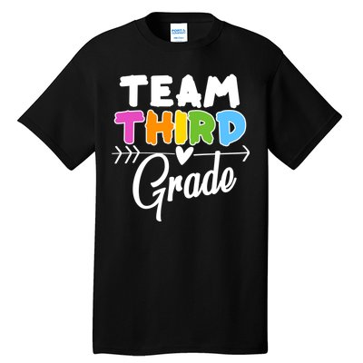 Team Third Grade Arrow Heart Tall T-Shirt