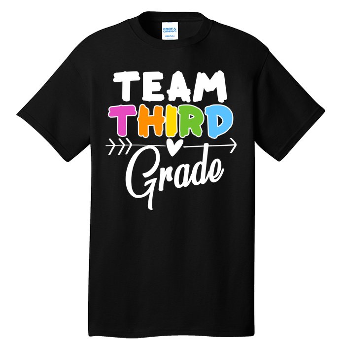 Team Third Grade Arrow Heart Tall T-Shirt