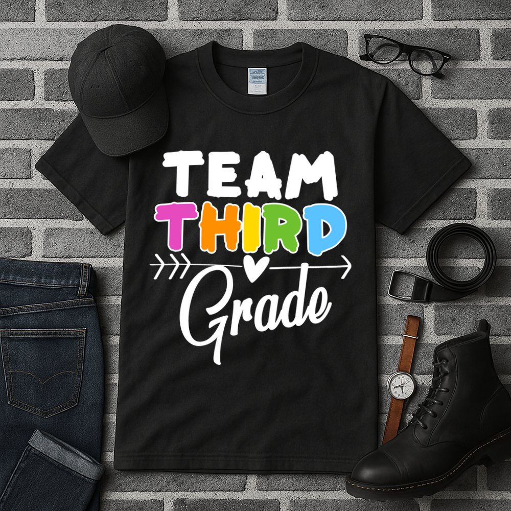 Team Third Grade Arrow Heart Tall T-Shirt