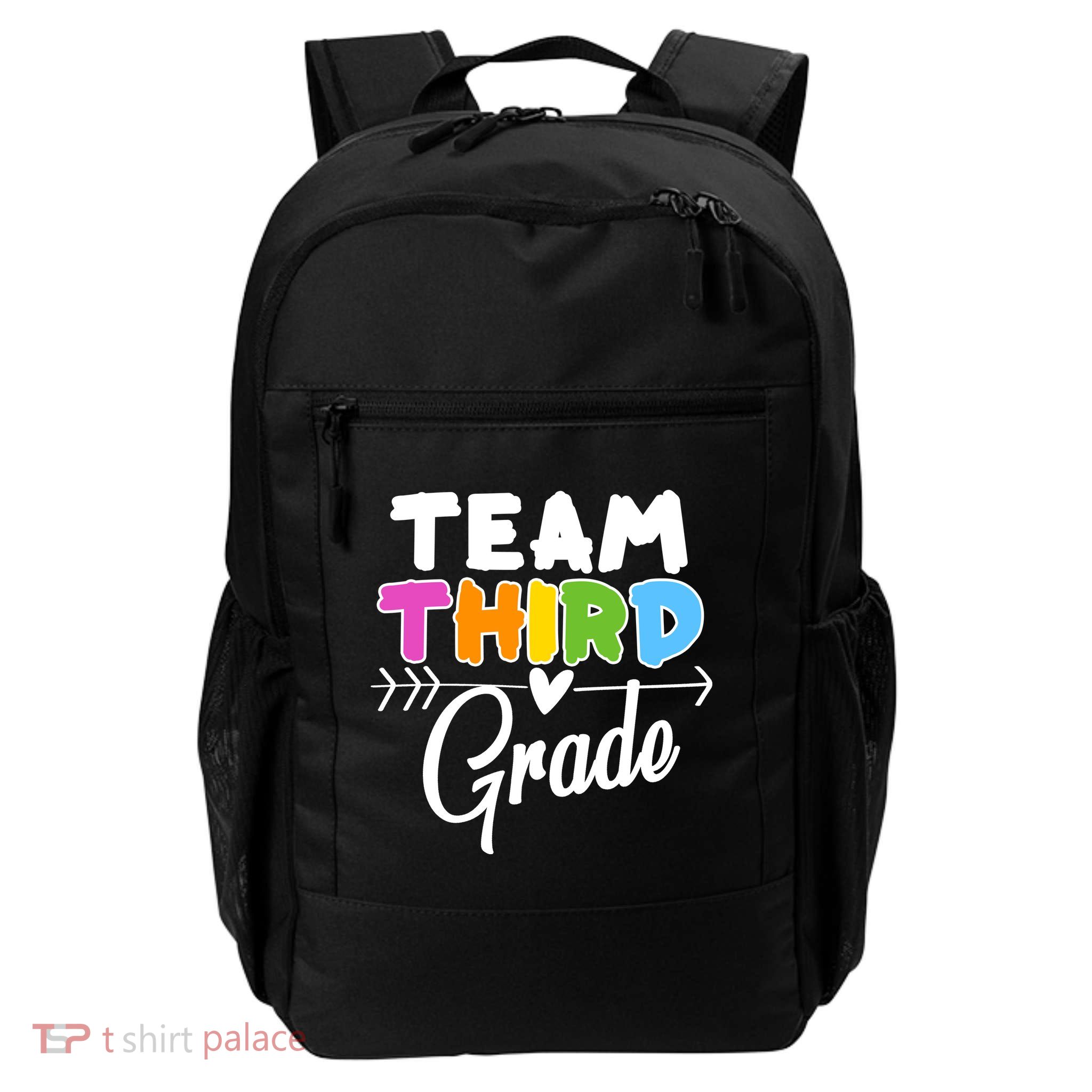 Team Third Grade Arrow Heart Daily Commute Backpack