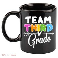 Team Third Grade Arrow Heart 11oz C Handle Ceramic Mug