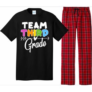 Team Third Grade Arrow Heart Pajama Set