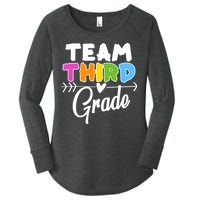 Team Third Grade Arrow Heart Women's Perfect Tri Tunic Long Sleeve Shirt