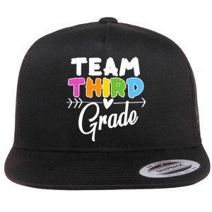 Team Third Grade Arrow Heart Flat Bill Trucker Hat