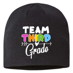 Team Third Grade Arrow Heart Sustainable Beanie