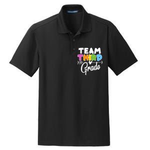 Team Third Grade Arrow Heart Dry Zone Grid Polo