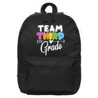 Team Third Grade Arrow Heart 16 in Basic Backpack