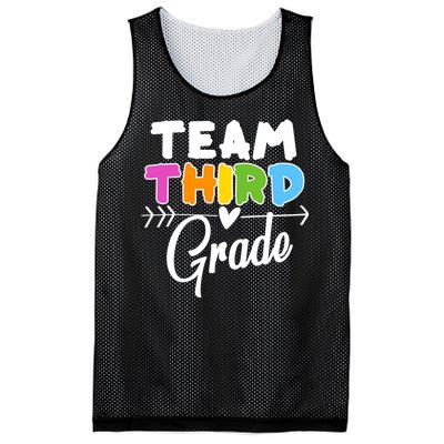 Team Third Grade Arrow Heart Mesh Reversible Basketball Jersey Tank