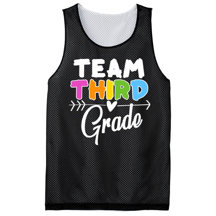 Team Third Grade Arrow Heart Mesh Reversible Basketball Jersey Tank