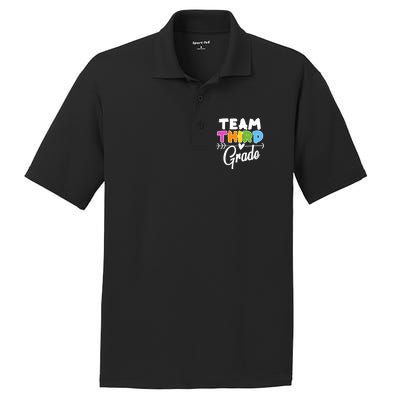 Team Third Grade Arrow Heart PosiCharge RacerMesh Polo