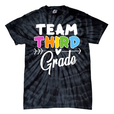 Team Third Grade Arrow Heart Tie-Dye T-Shirt