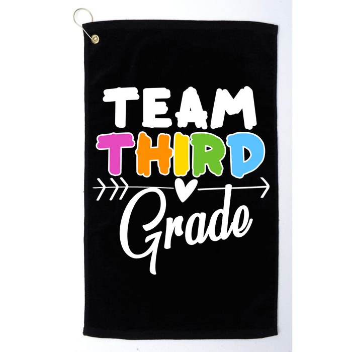 Team Third Grade Arrow Heart Golf Towel