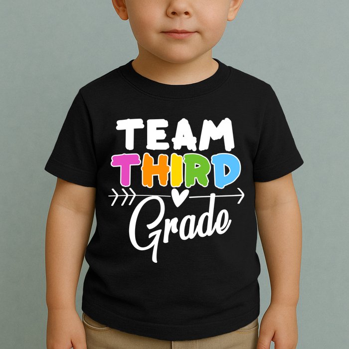 Team Third Grade Arrow Heart Toddler T-Shirt