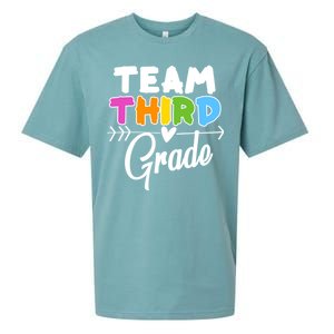 Team Third Grade Arrow Heart Sueded Cloud Jersey T-Shirt