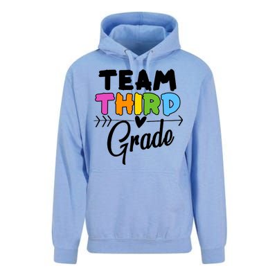 Team Third Grade Arrow Heart Unisex Surf Hoodie