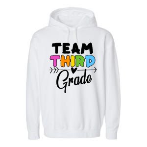 Team Third Grade Arrow Heart Garment-Dyed Fleece Hoodie