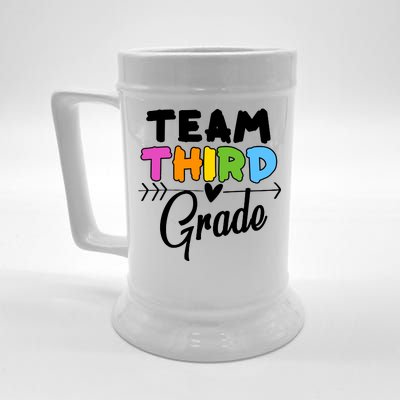 Team Third Grade Arrow Heart Beer Stein