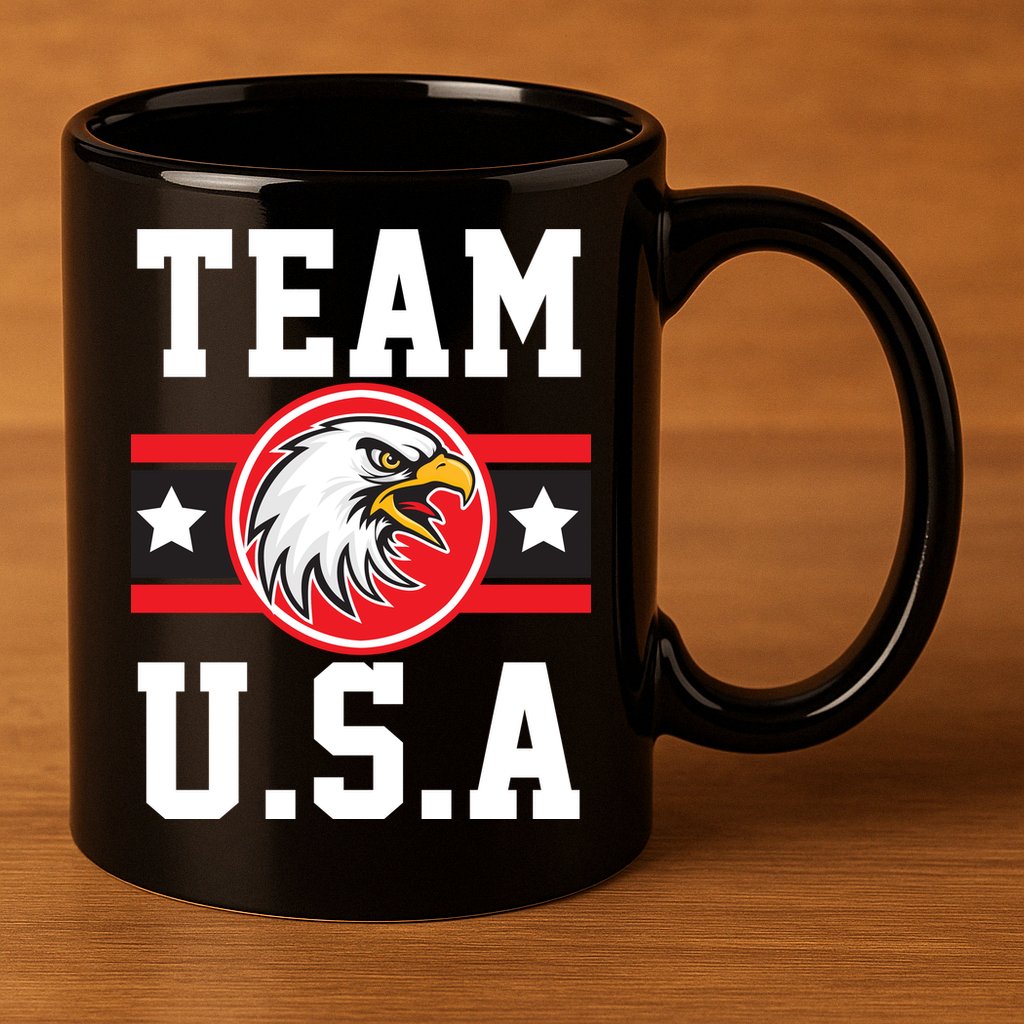Team U.S.A. Logo 11oz C Handle Ceramic Mug