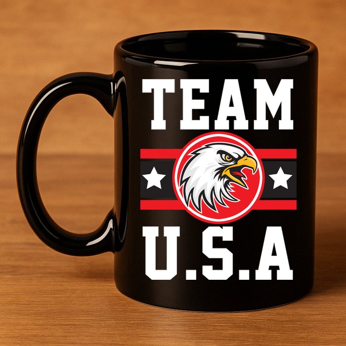 Team U.S.A. Logo 11oz C Handle Ceramic Mug