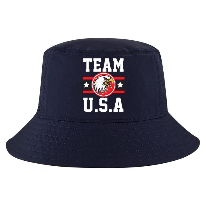 Team U.S.A. Logo Cool Comfort Performance Bucket Hat