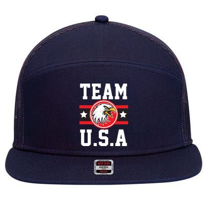 Team U.S.A. Logo 7 Panel Mesh Trucker Snapback Hat