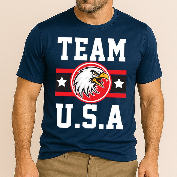 Team U.S.A. Logo Cooling Performance Crew T-Shirt