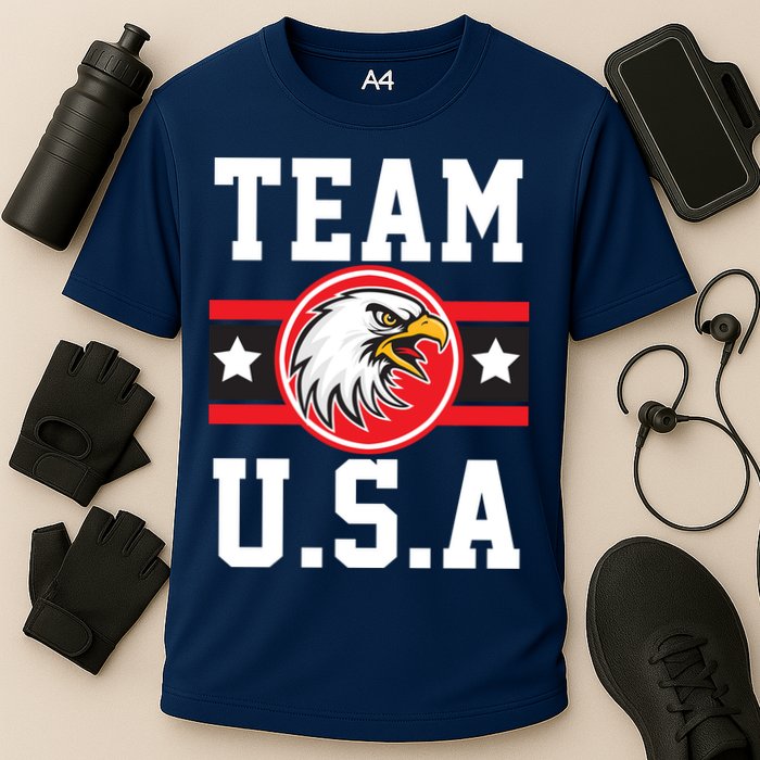 Team U.S.A. Logo Cooling Performance Crew T-Shirt