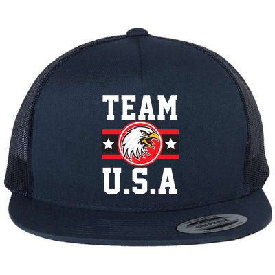 Team U.S.A. Logo Flat Bill Trucker Hat