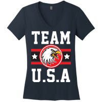 Team U.S.A. Logo Women's V-Neck T-Shirt