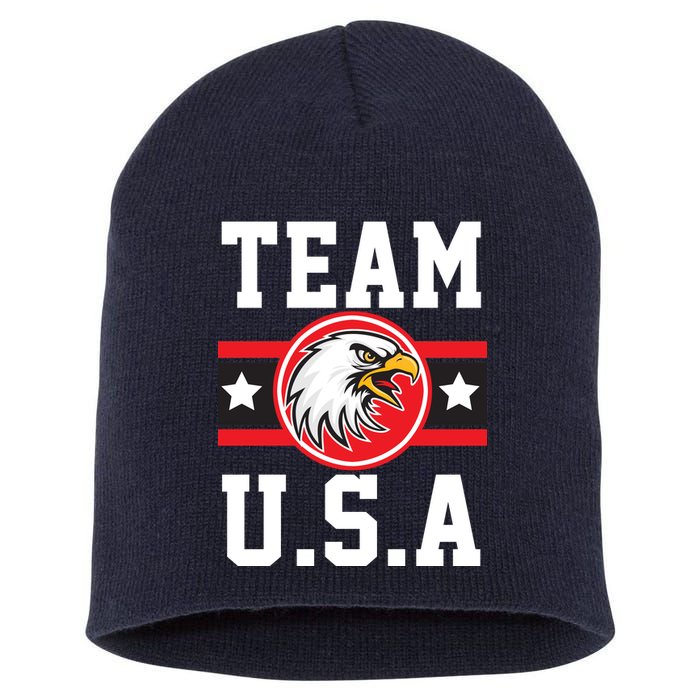 Team U.S.A. Logo Short Acrylic Beanie