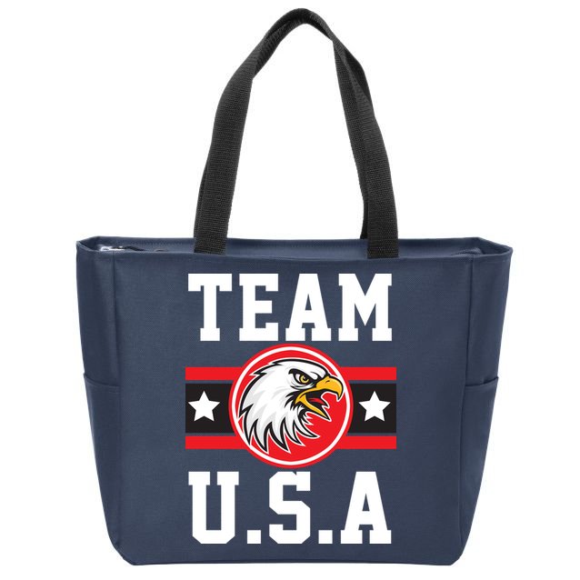 Team U.S.A. Logo Zip Tote Bag